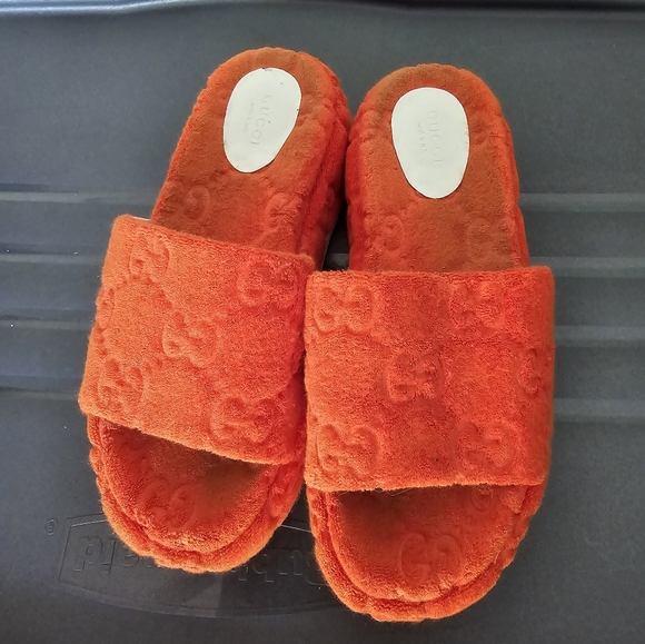 Gucci GG Sponge Slide Platform Sandals Size 39.5 - Picture 2 of 11